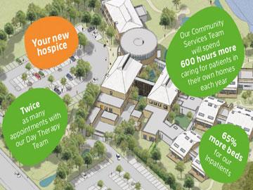 Thames hospice aerial view