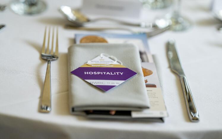 Hospitality table at Windsor Races